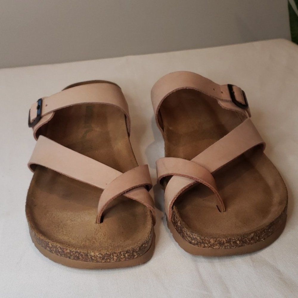 BIONATURA Nubuck Leather Double Strap Sandals - Made in Italy - Picture 3 of 7